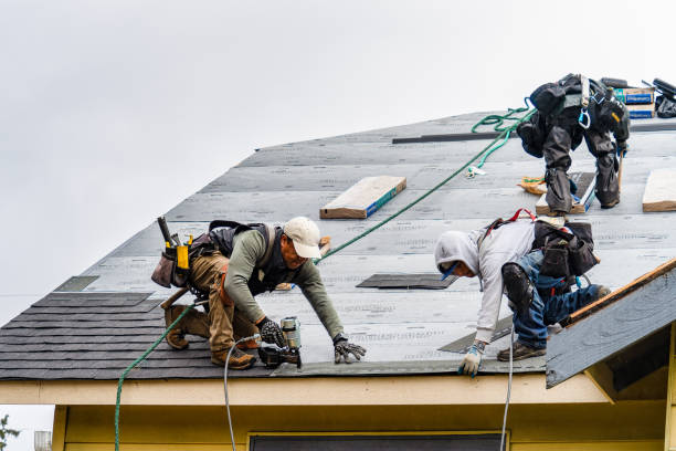 Professional Roofing technician working in Maryus, VA